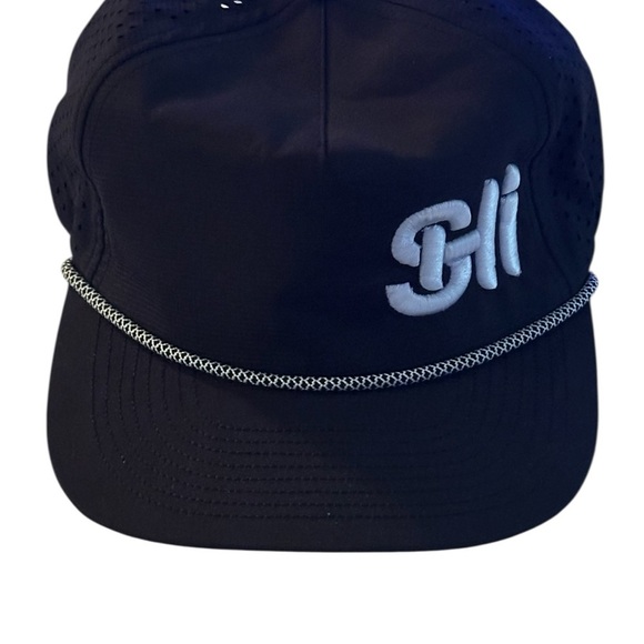 Blanksies Other - Blanksies black rope hat w/ white logo,
